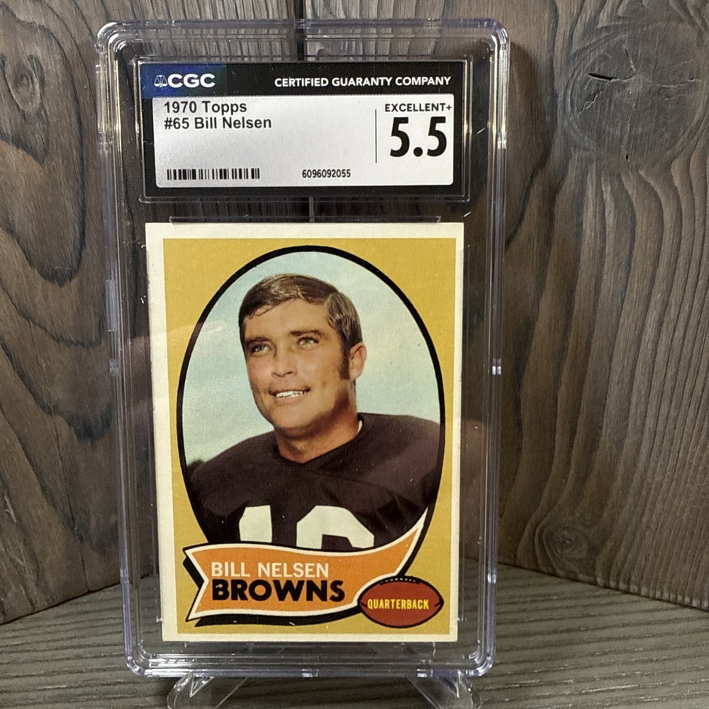 1970 Topps 65 Bill Nelsen EX‎ - #65 CGC 5.5